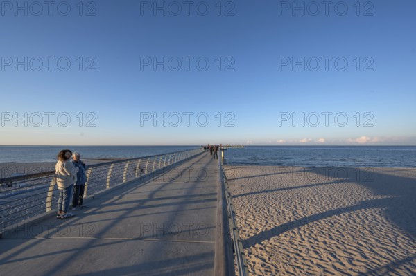 New 720-meter long pier in Prerow opened since October 2024, Prerow, DarÃŸ, Mecklenburg-Western