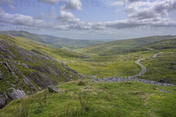 Road at Healy Pass, Clashduff, Adrigole, County Cork, Ireland