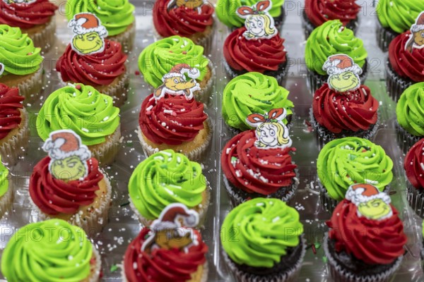 Detroit, Michigan - Cupcakes at a Christmas party