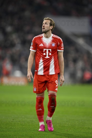 Harry Kane FC Bayern Munich FCB (09) View up Champions League, Allianz Arena, Munich, Bavaria,
