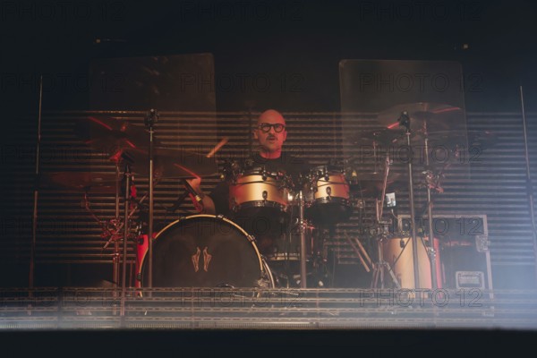 Drummer Fabian FÃ¼ÃŸ from Emil Bulls live on X-Mas Bash Tour 2025 at Huxley's New World in Berlin