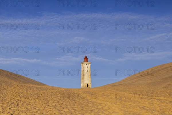 Rubjerg Knude Fyr, Rubjerg Knude lighthouse in the sand dunes on the top of LÃ¸nstrup Klint,