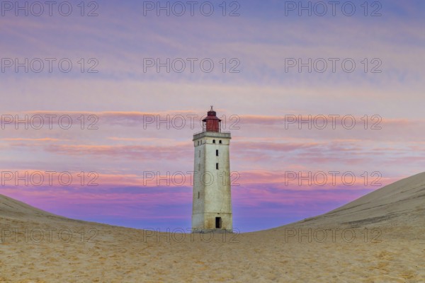 Rubjerg Knude Fyr / Rubjerg Knude lighthouse in the sand dunes on the top of LÃ¸nstrup Klint at