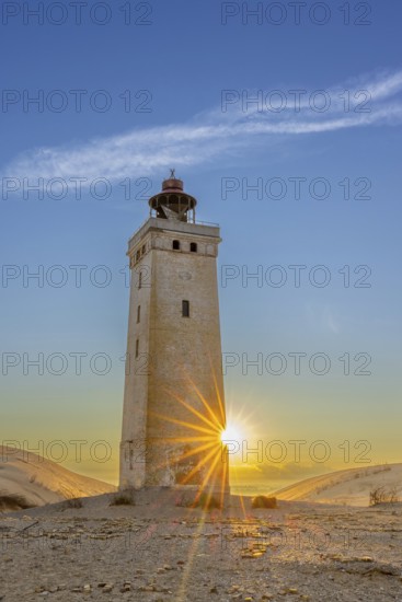 Rubjerg Knude Fyr / Rubjerg Knude lighthouse in the sand dunes on the top of LÃ¸nstrup Klint at