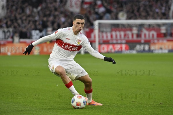 Bilal El Khannouss VfB Stuttgart (11) Action on the ball MHPArena, MHP Arena Stuttgart,