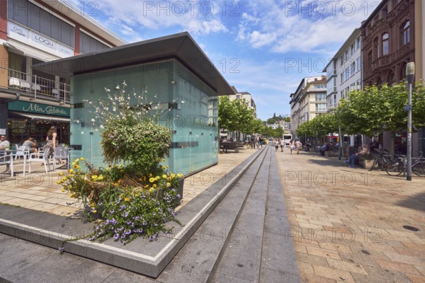 Pedestrian zone, general architecture, commercial buildings, modern architecture, residential and
