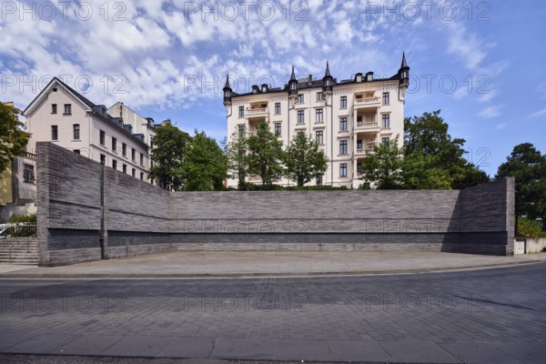 Memorial to the murdered Wiesbaden Jews, memorial, historical event, street made of concrete paving