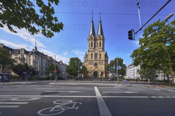 Evangelische Ringkirchengemeinde, church, neo-Romanesque architectural style, architect Johannes