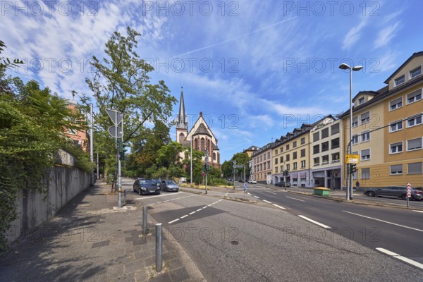 Church Old Catholic Church of Peace, street, barrier bollard, pedestrian crossing, lantern, general