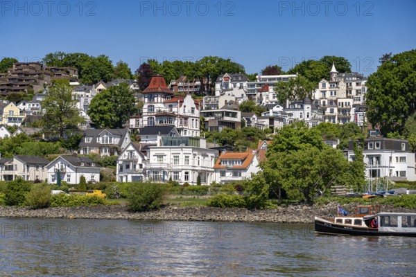 The Blankenese district on the Elbe in Hamburg, Germany