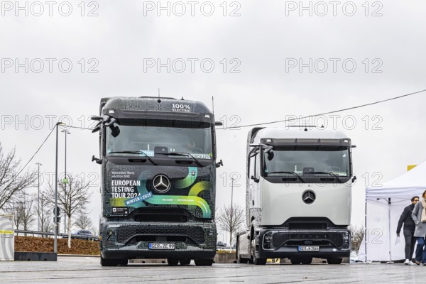 E-trucks from Daimler Truck are vehicles for CO2-neutral road haulage. eActros from Mercedes-Benz
