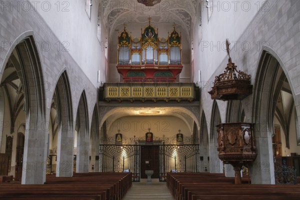 Interior view of Radolfzell Cathedral of Our Lady, Radolfzell am Lake Constance, Konstanz district,