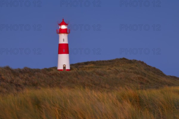 Lighthouse List-Ost am Ellenbogen on the island of Sylt, Germany