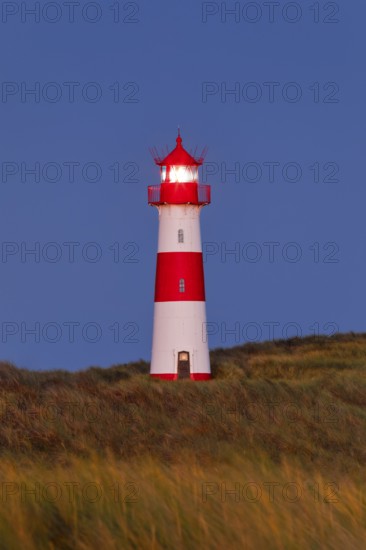 Lighthouse List-Ost am Ellenbogen on the island of Sylt, Germany