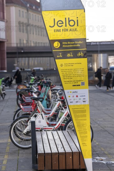 Jelbi Station der Berliner Verkehrsbetriebe, BVG, here BVG customers can combine various mobile