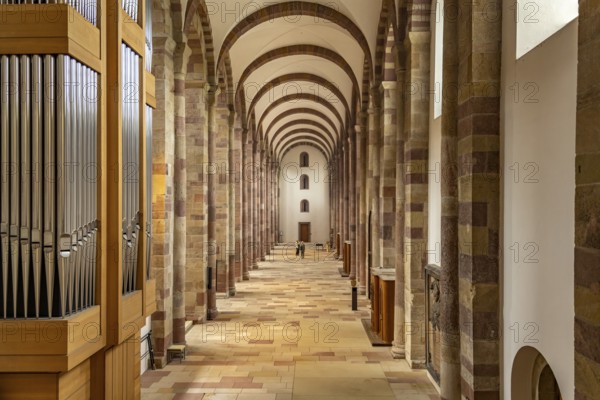 Interior of Speyer Cathedral in Speyer, Rhineland-Palatinate, Germany