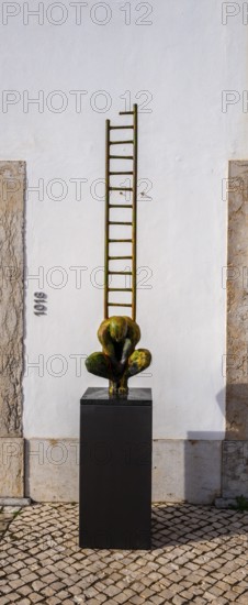 Bronze sculpture by artist R. Timoteo, Cidadele de Cascais artists' farm in the Forte de Nossa