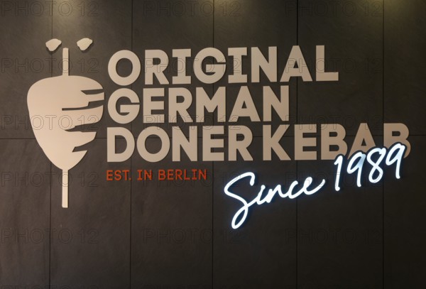 Inside GDK German Doner Kebab takeaway restaurant, Exeter, Devon, England, UK established Berlin
