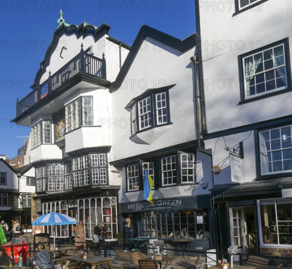 Mol's Coffee House, historic Grade I listed building, Cathedral Close, Exeter, Devon, England, UK c