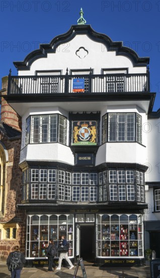 Mol's Coffee House, historic Grade I listed building, Cathedral Close, Exeter, Devon, England, UK c