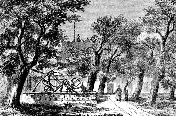 Observatory in Beijing, determining the position of the moon and sun, stars, observing, astronomy,