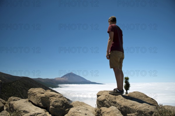 Europe, Spain, Canary Islands, Tenerife, Teide National Park, panorama from Las Canadas del Teide