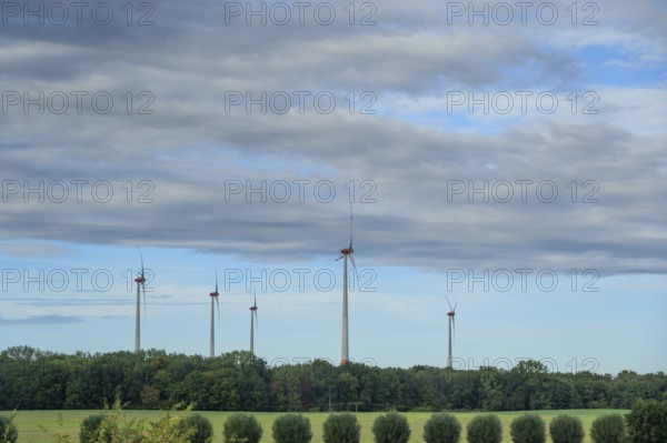 Wind turbines on the B4, Rehna, Mecklenburg-Western Pomerania