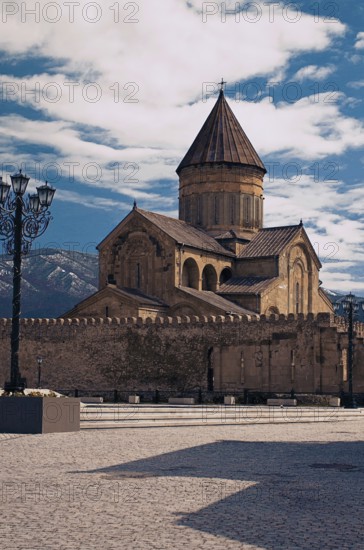 Svetitskhoveli, the main patriarchal cathedral of the Georgian Orthodox Church, erected in honor of