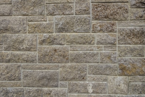 Natural stone wall, wall background, allover pattern, structure, Germany