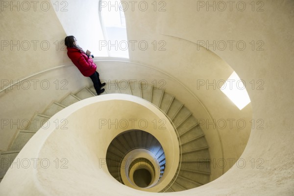 Spiral staircase, Unterlinden Museum, Unterlinden Museum, new building by architects Herzog and de