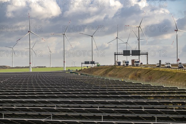 86.5 MW peak open-air photovoltaic systems, from RWE, with over 141, 000 solar modules, on a side