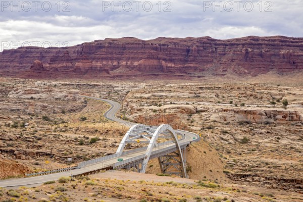 Hite, Michigan - The Hite Crossing Bridge carries Utah Highway 95 across the Colorado River at the