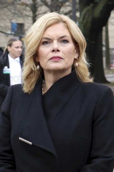 Julia Klöckner, President of the German Bundestag - Memorial Day Wreath laying for victims of war