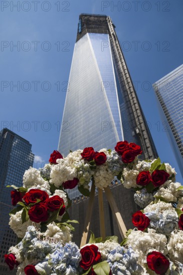 High-rise construction site, skyscraper construction, One World Trade Center, Freedom Tower, 9-11