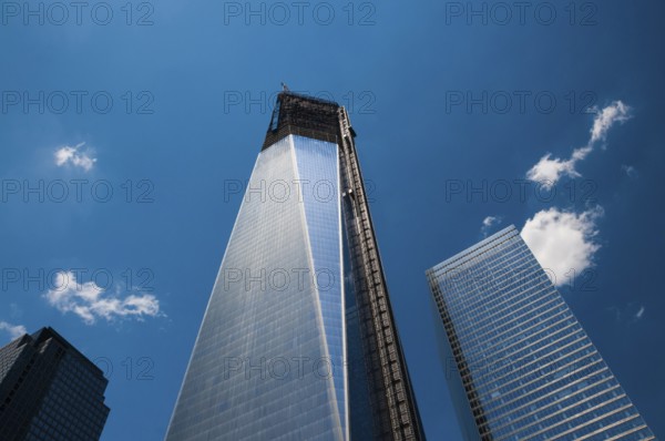 High-rise construction site, skyscraper construction, One World Trade Center, Freedom Tower, 9-11