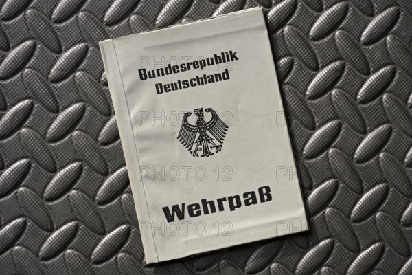 Official military passport, ID card for military service soldiers, military passport of the Federal