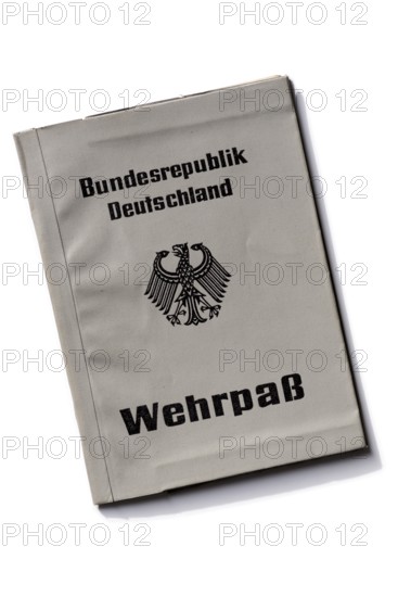 Official military passport, ID card for military service soldiers, military passport of the Federal