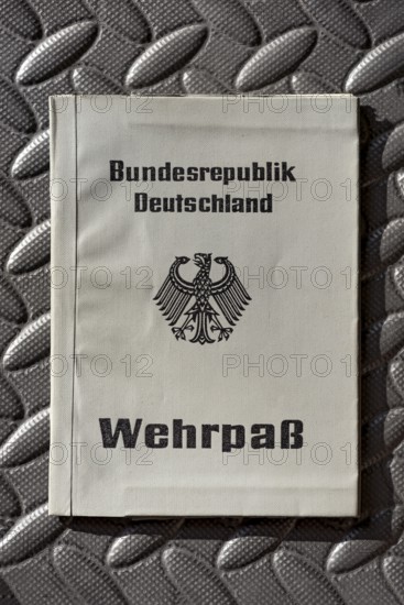 Official military passport, ID card for military service soldiers, military passport of the Federal