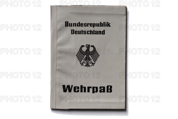 Official military passport, ID card for military service soldiers, military passport of the Federal