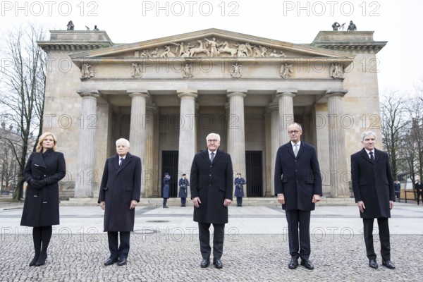 Julia Klöckner (President of the German Bundestag), H.E. Sergio Mattarella (Italian President),