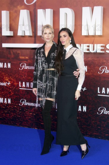 Demi Moore, Ali Larter (cast), LANDMAN, red carpet for the European premiere of the 2nd season of