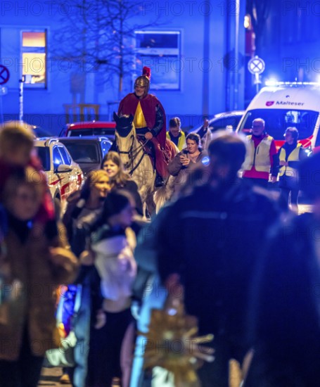 Safety at the Martin train in Essen-RÃ¼ttenscheid, the parish of St. Lambertus, accompanied by