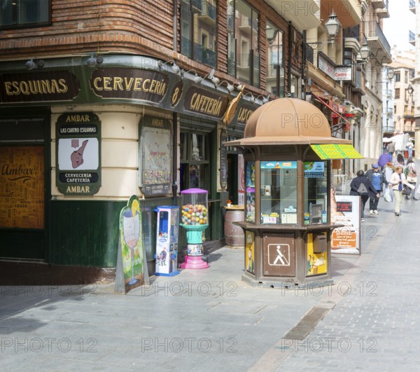 Historic Las Esquinas cerveceria cafeteria bar building, Calle RamÃ³n y Cajal street, city of
