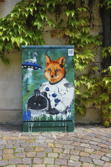 Art is energy, painted electricity box, art in public space, the Friendly Balingen project, art on