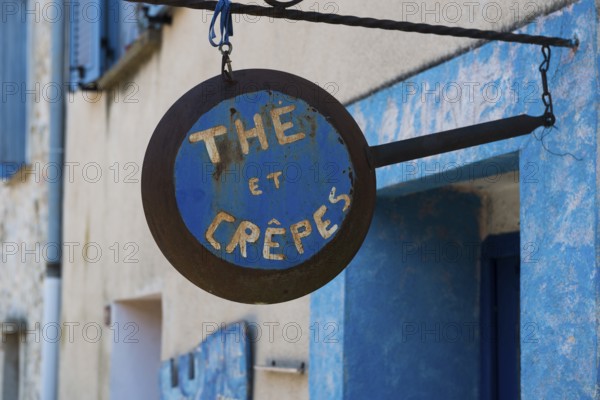 Picturesque mountain village overlooking the sea, Sainte-Agnès, near Menton, Cote d'Azur,