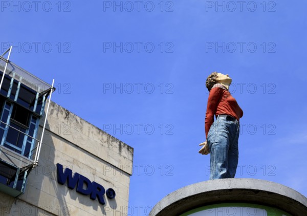 The figure Marlis by Christoph Pöggeler from 2001 (permanent work of art in public space), in the