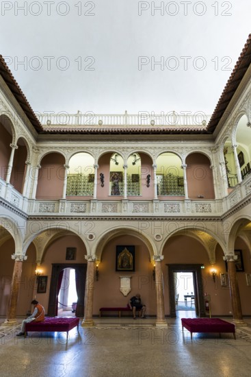 Interior view, Villa Ephrussi de Rothschild, Saint-Jean-Cap-Ferrat, Cap Ferrat, Alpes Maritimes,