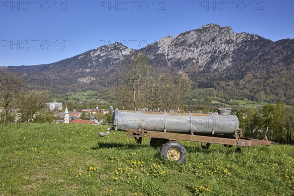 Cattle watering trough, agricultural equipment, cultural landscape, agriculture, mountain