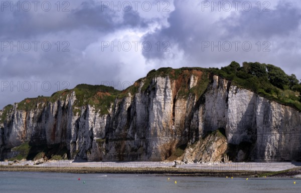 Cliff, cliffs, coastal landscape, rock formation, Yport, chalk cliffs, alabaster coast, La Côte