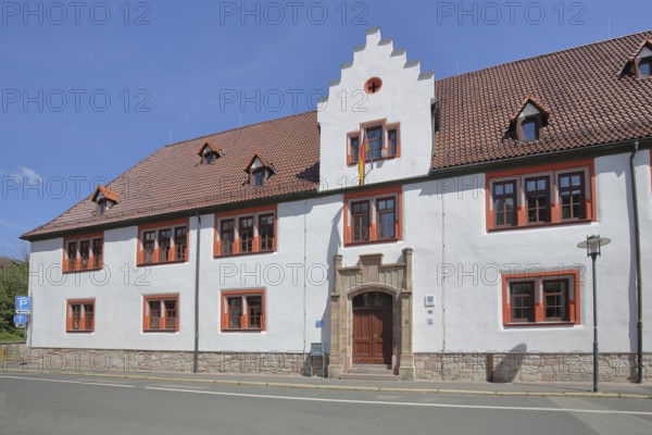 Thuringian State Office for Soil Management and Geoinformation, Entrance, Schmalkalden, Franconia,